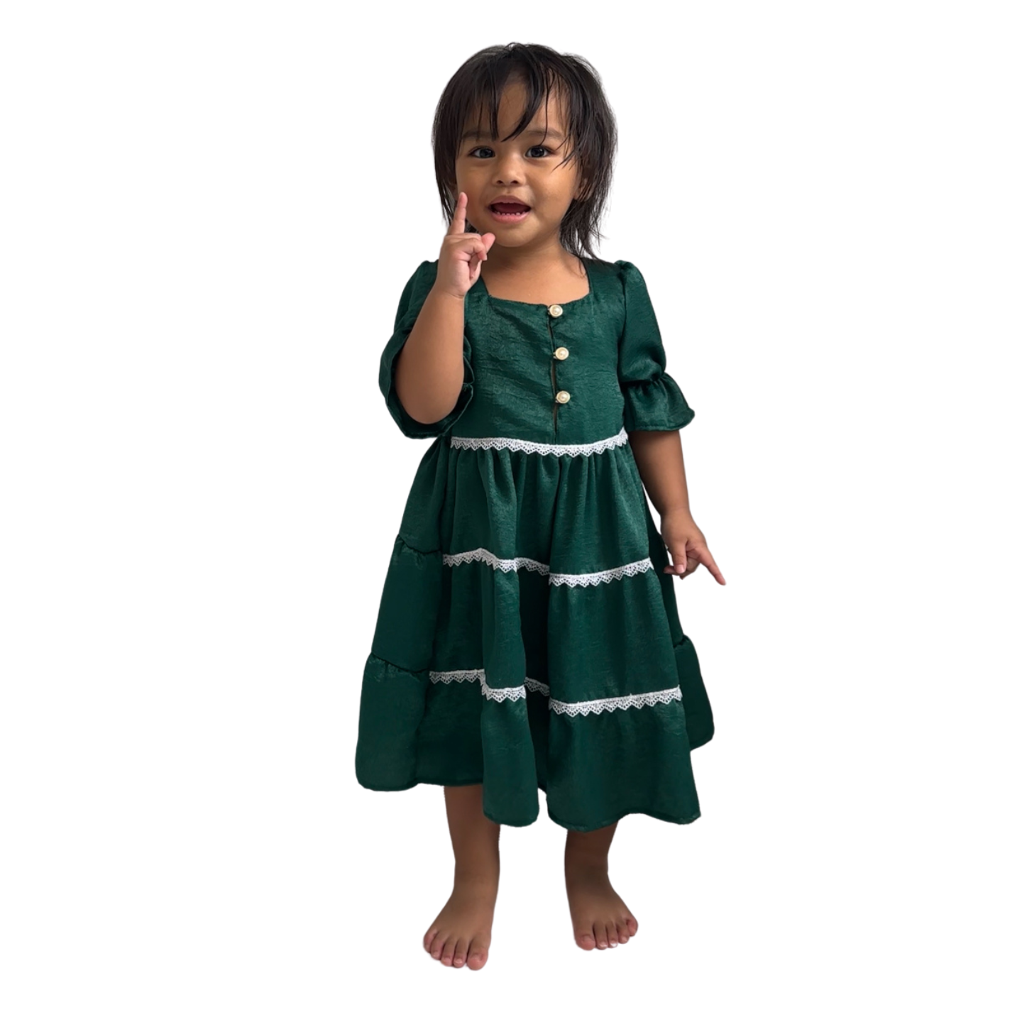 TRB Soraya Dress - Emerald Green