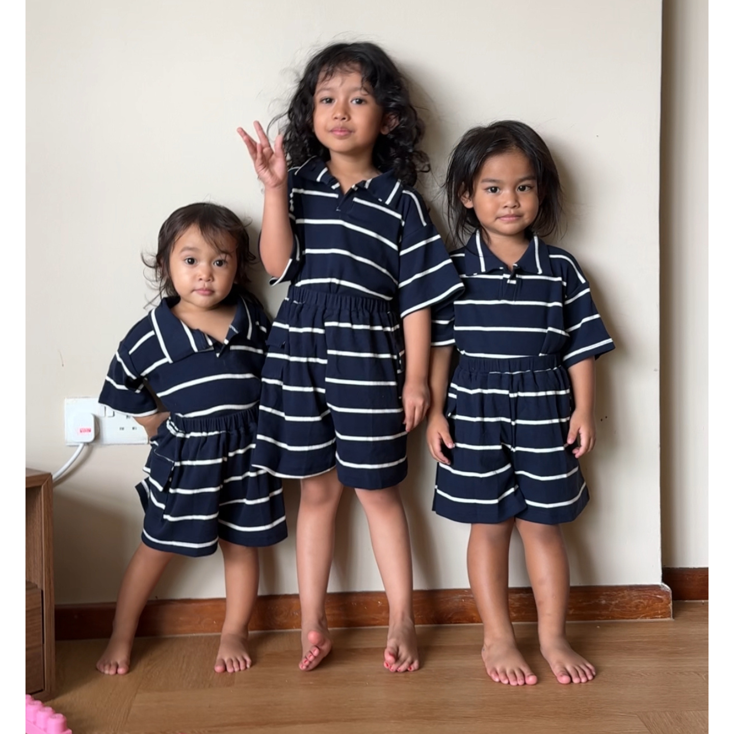 Unisex Stripes Set - Brown