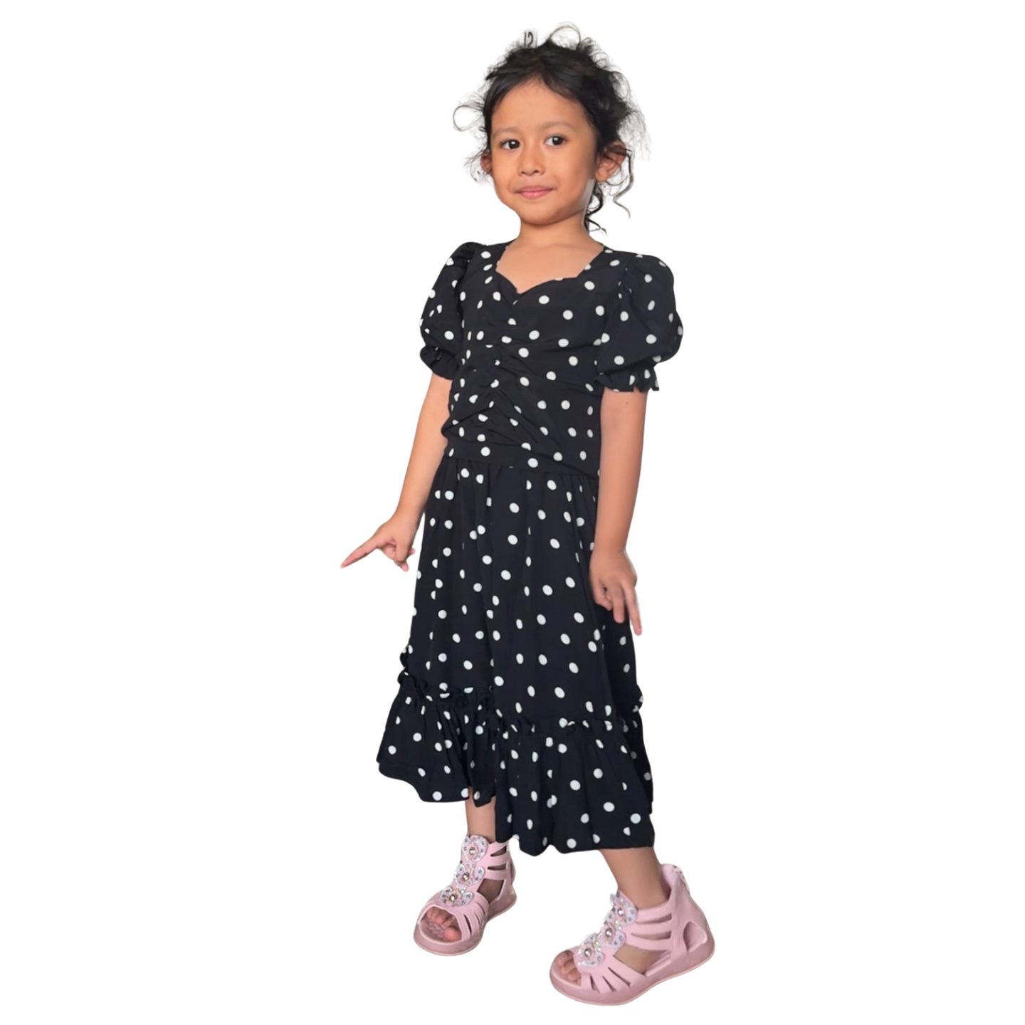 TRB Jasmine Set - Black Polka