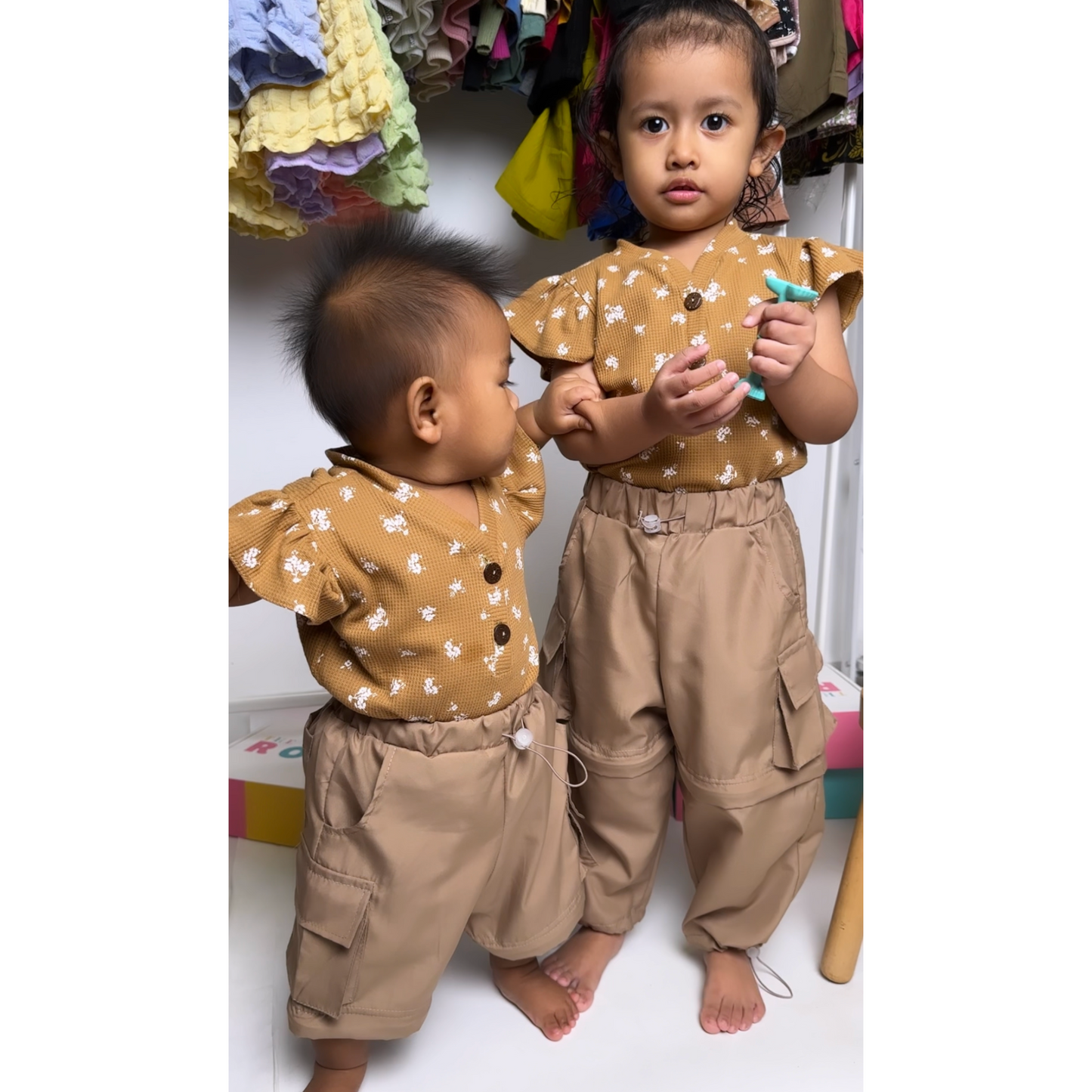 2-in-1 Cargo Bottom - Beige