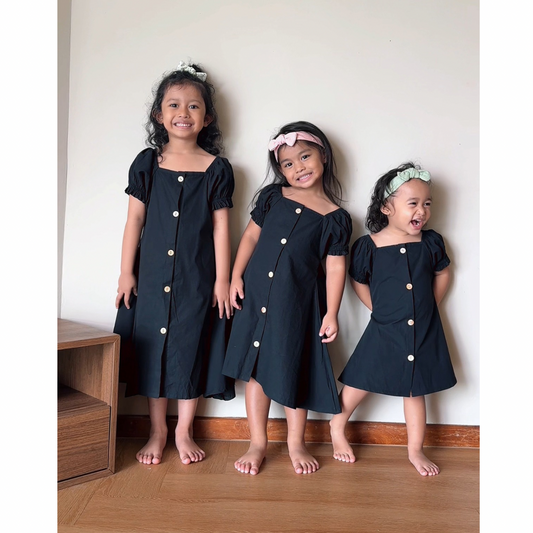 Helwa Dress - Black Cotton