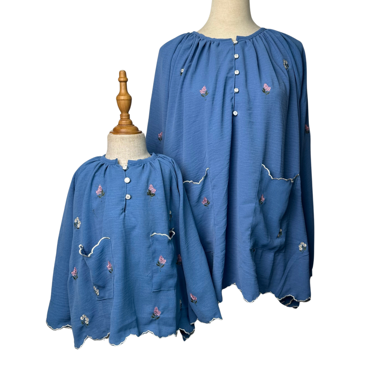 Safwa Mum Top - Denim