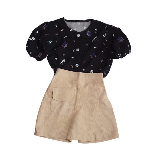 Siti Skorts Set - Black