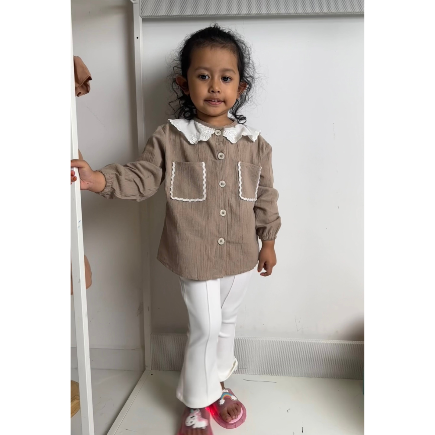 Peterpan Top - Beige