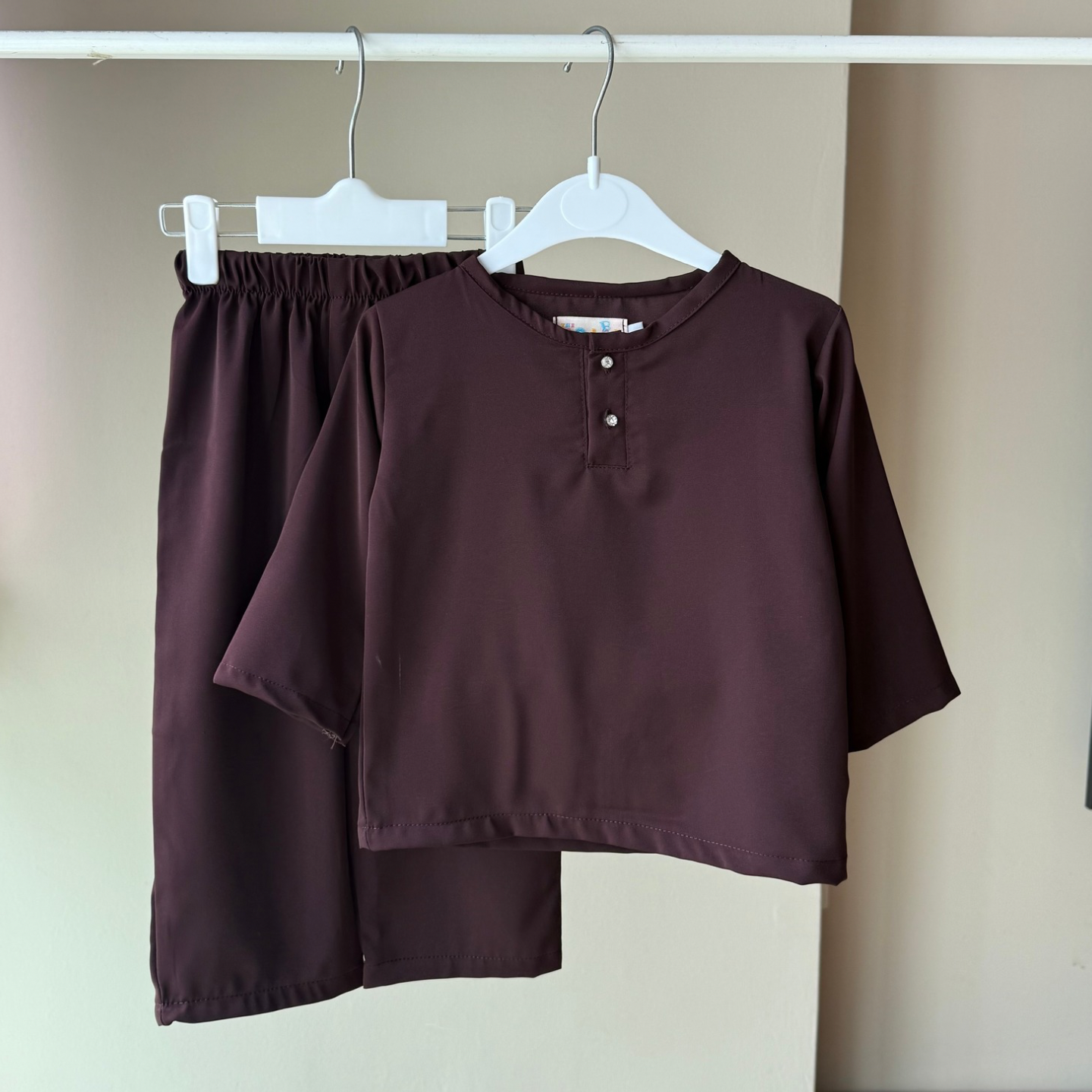 Yusuf Set - Brown Maroon