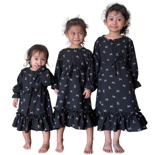 TRB Ana Dress - Black Ribbon *backorder*