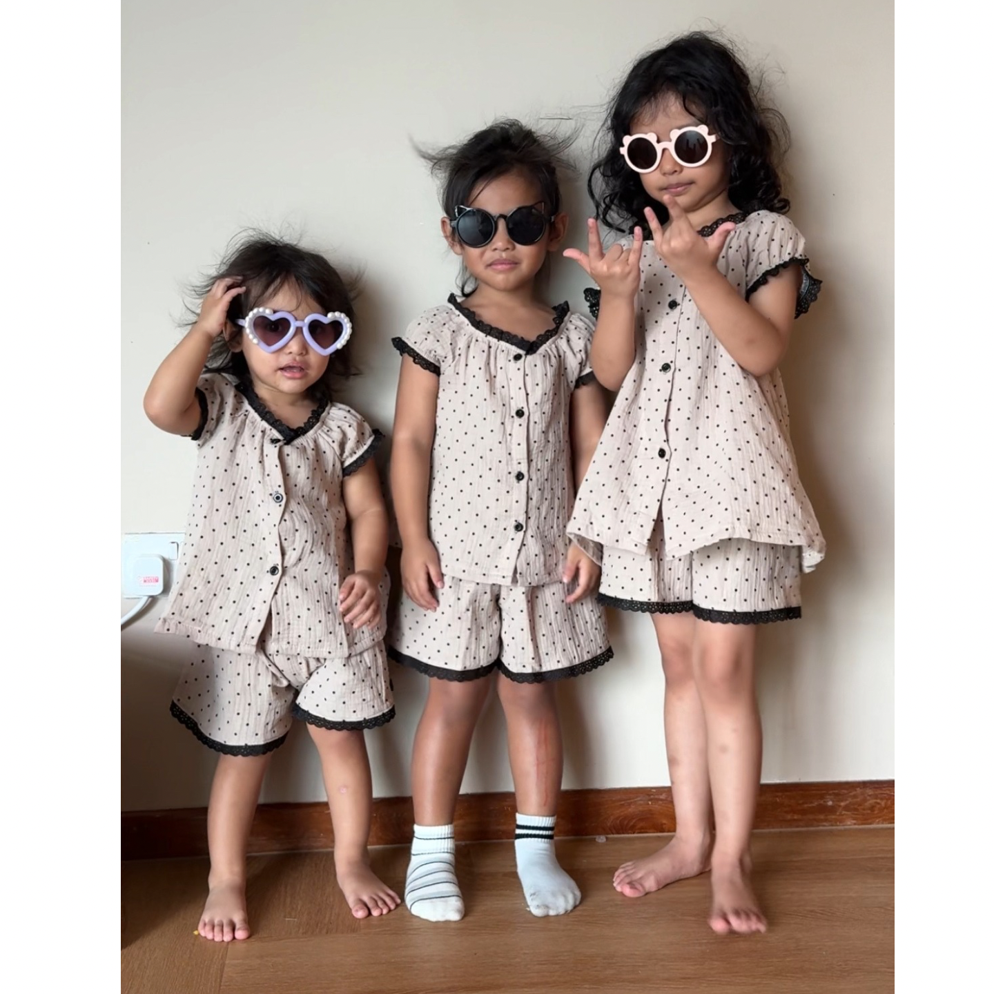 Zainab Set - Brown Polka