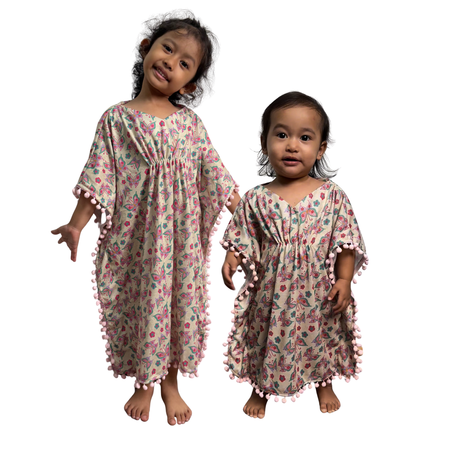 TRB Pompom Kaftan - Butterflies