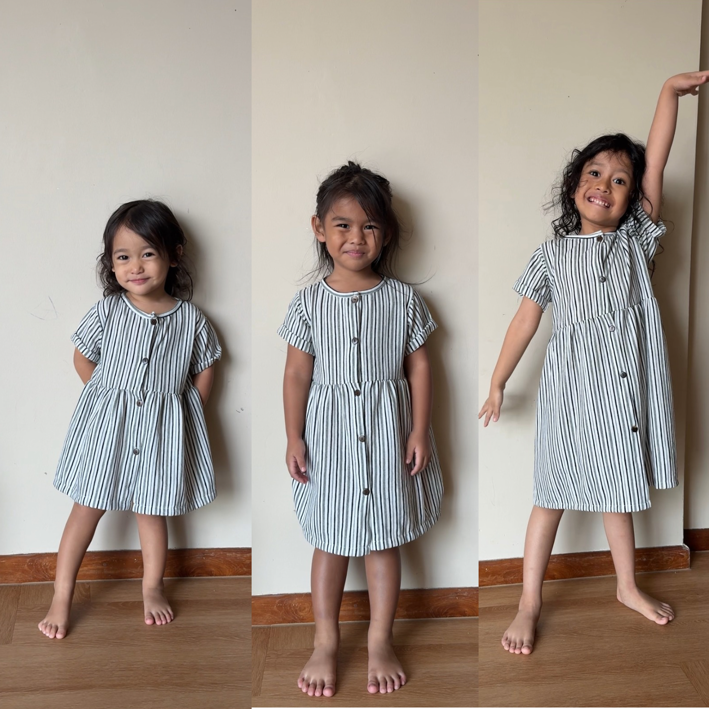 Noor Set / Dress - Stripes