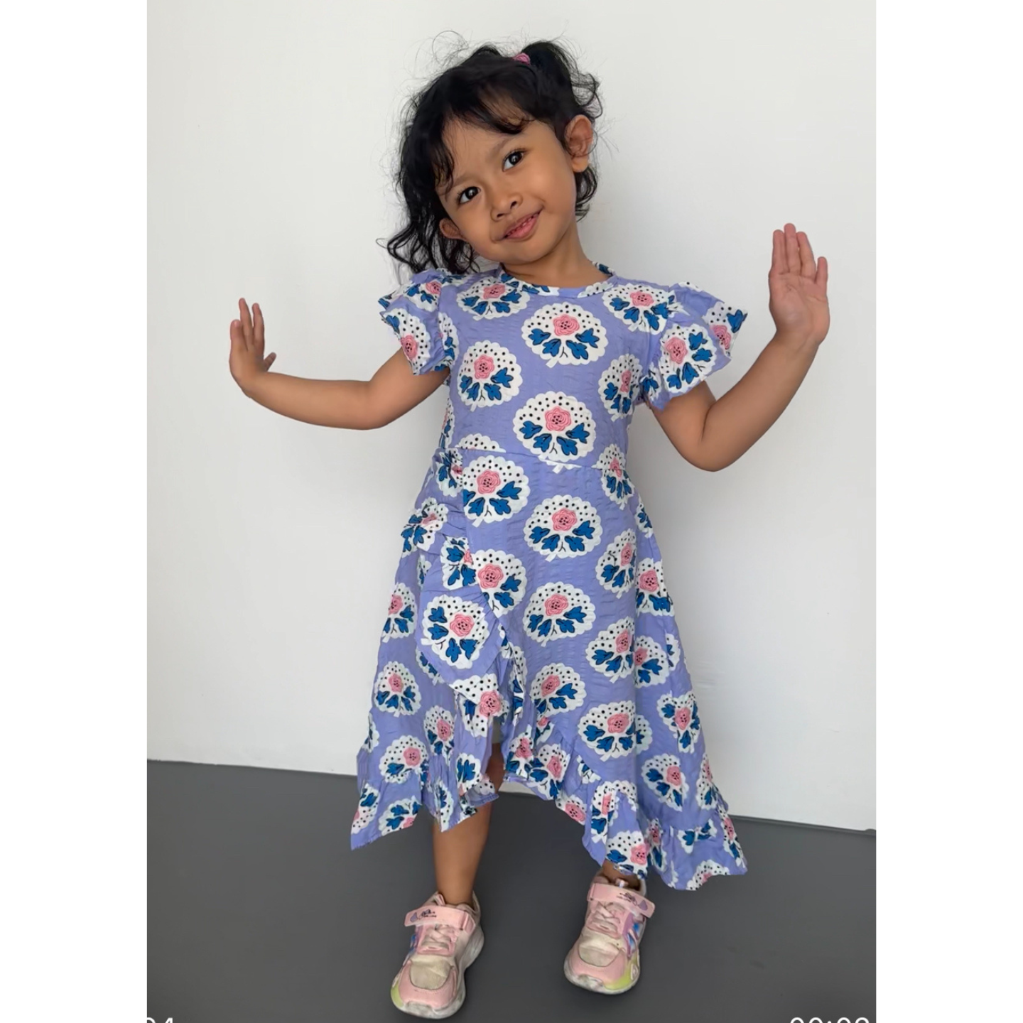 TRB Putri Dress - Purple Floral